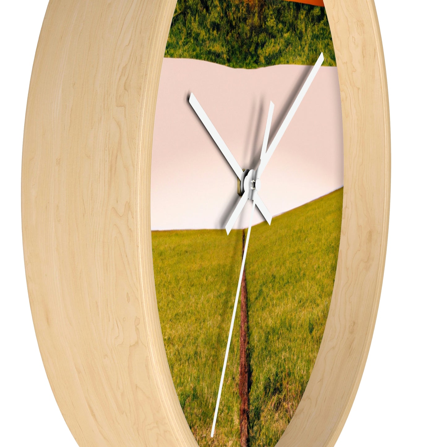 "Golden Horizon at Dusk" - The Alien Wall Clock