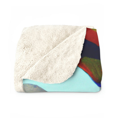 "Finding Stillness in the Sky" - The Alien Sherpa Fleece Blanket