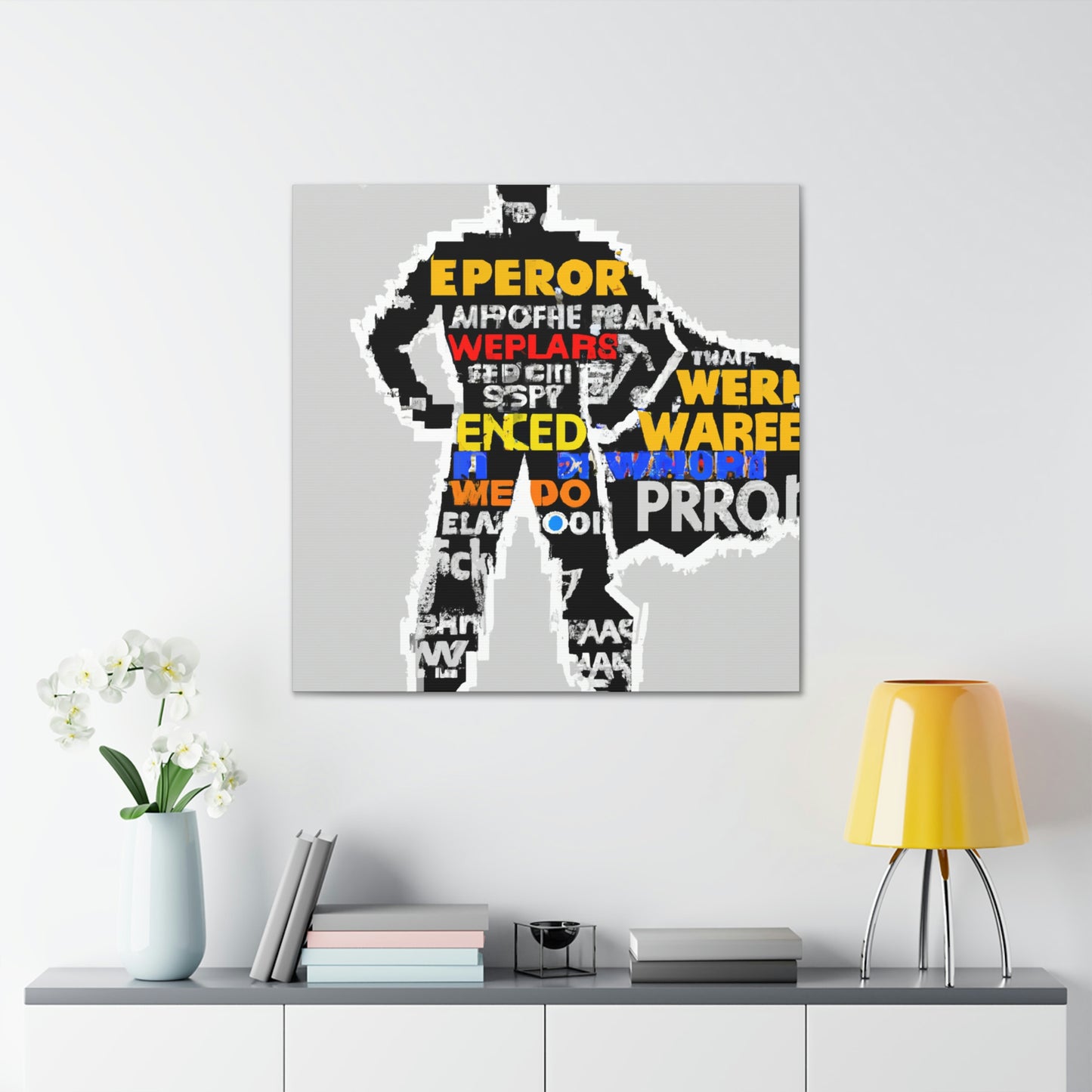 Superhero Word Pop Art - The Alien Canva