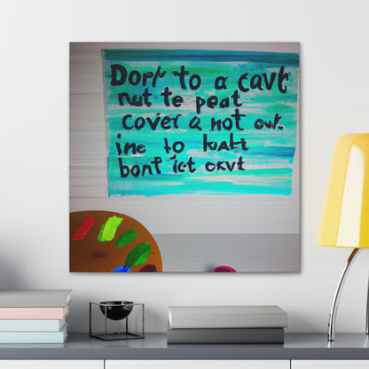 Paint the Words: An Artist's Quote Inspired Creation - Canvas