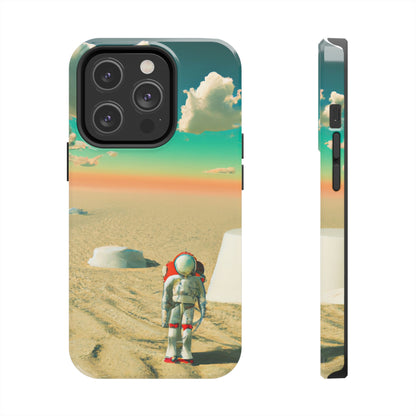 "Un astronauta extraviado: solo en un planeta abandonado" - The Alien Tough Phone Cases