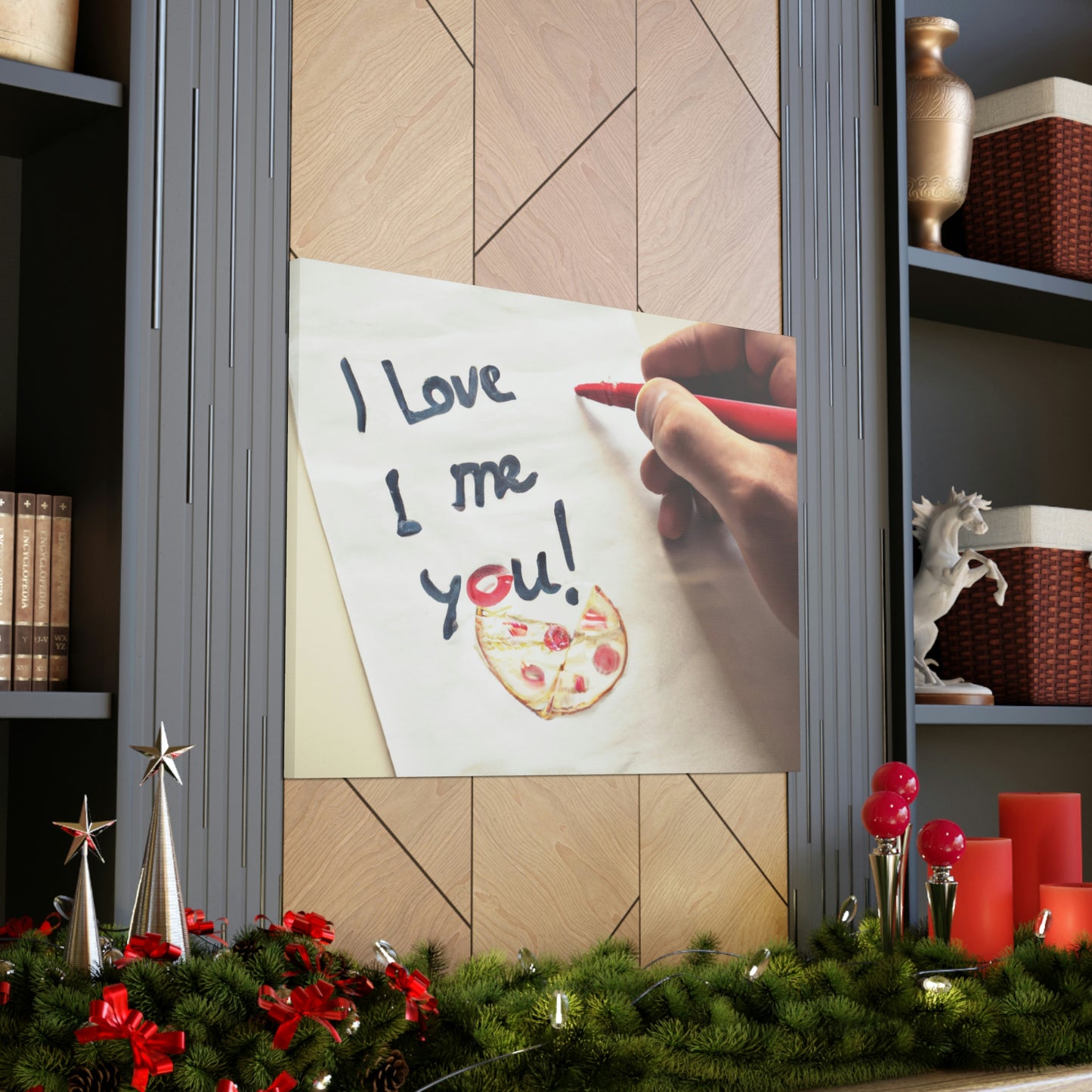 "Una carta de amor amante de la pizza" - The Alien Canva