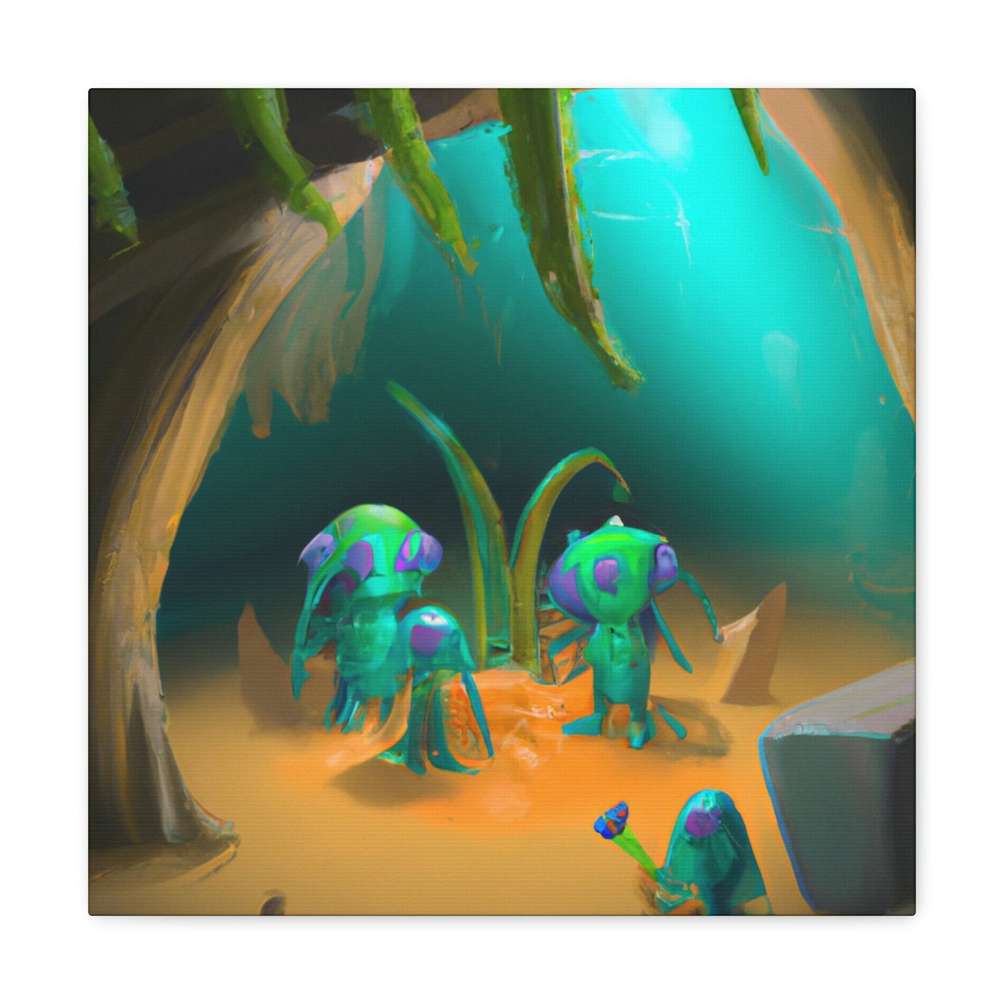 "Cave-Crawling Aliens and the Buried Riches" - The Alien Canva