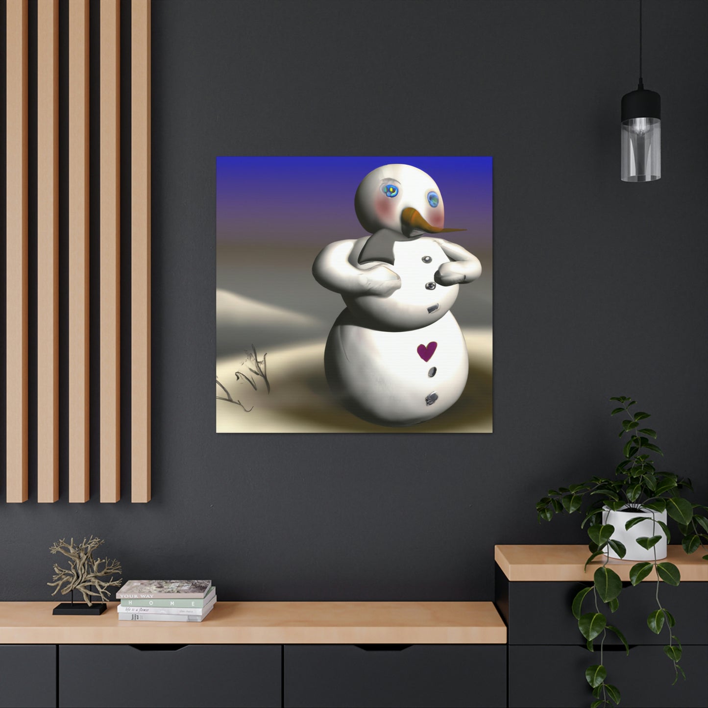 "Chilly But Hopeful: The Snowman's Quest For A Hug" - The Alien Canva