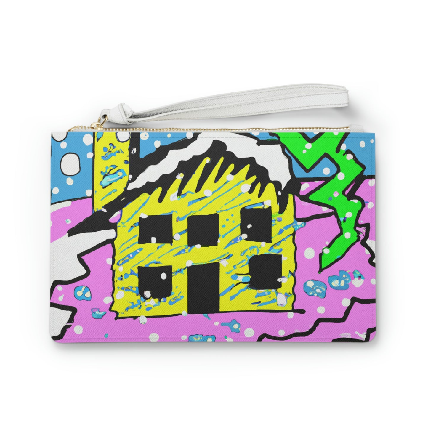 "Desolate Winter Dwelling" - Die Alien Clutch Bag