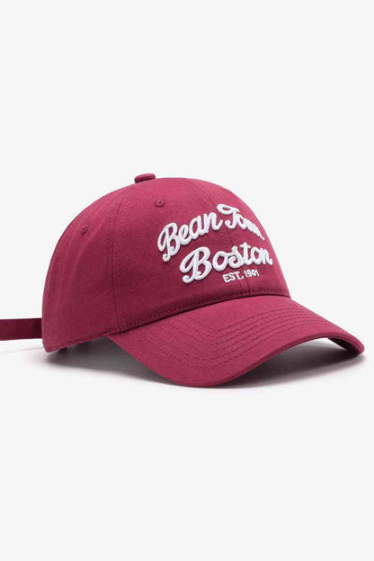 Gorra de béisbol ajustable con gráfico bordado