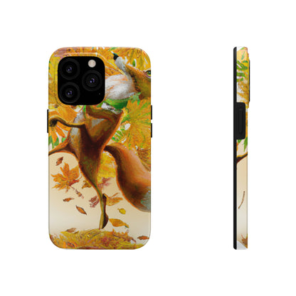 "Autumnal Adventure: A Fox's Mischief" - The Alien Tough Phone Cases