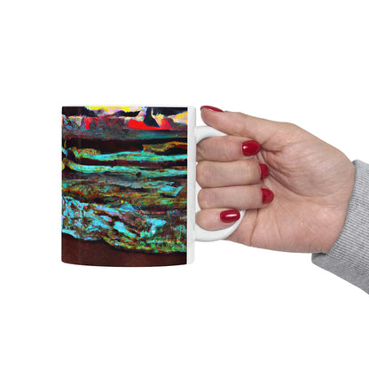 "Dusk at Sea: A Tempestuous Gathering" - The Alien Ceramic Mug 11 oz