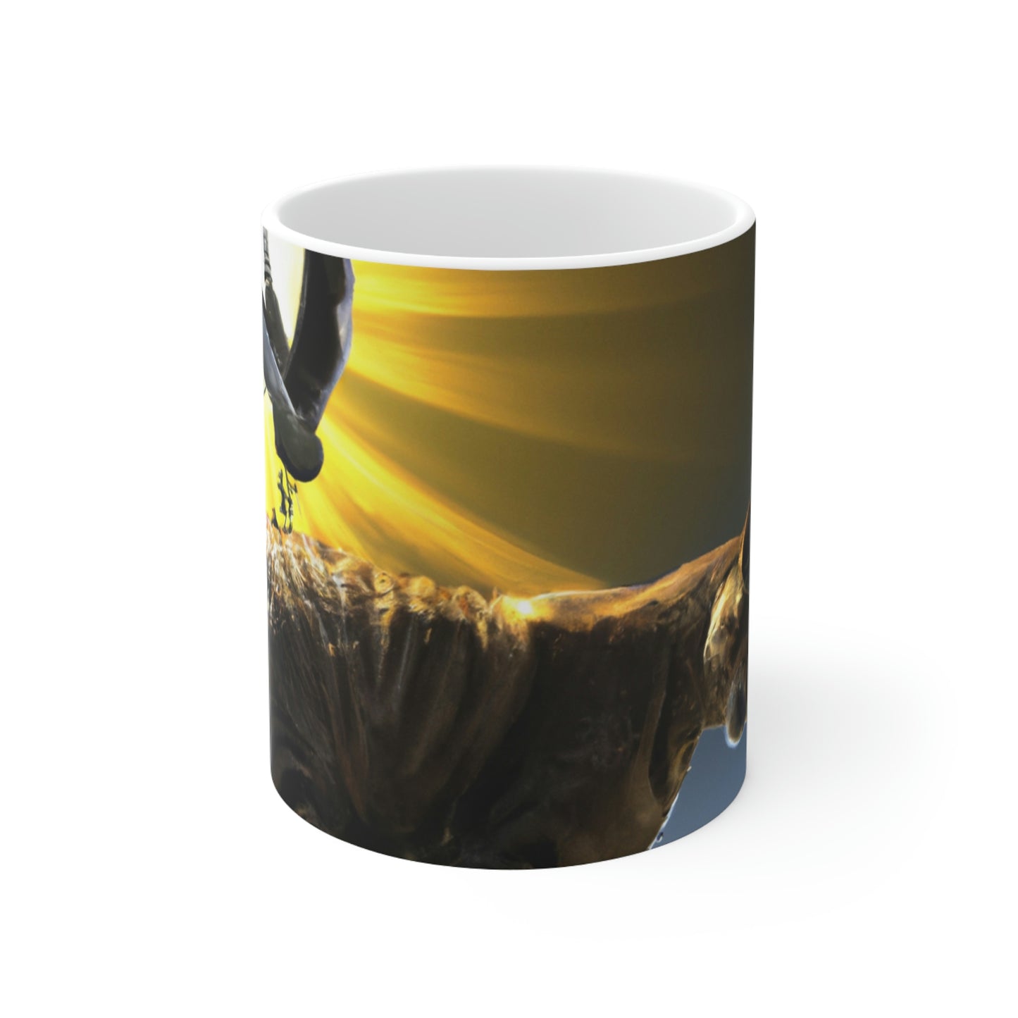 "A Purrfect Sunbeam Moment" - The Alien Ceramic Mug 11 oz