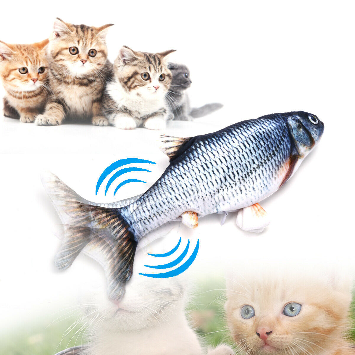 Haustier Weiche Elektronische Fisch Form Katze Spielzeug Elektrische USB Lade Simulation Fisch Spielzeug Lustige Katze Kauen Spielen Liefert Dropshiping