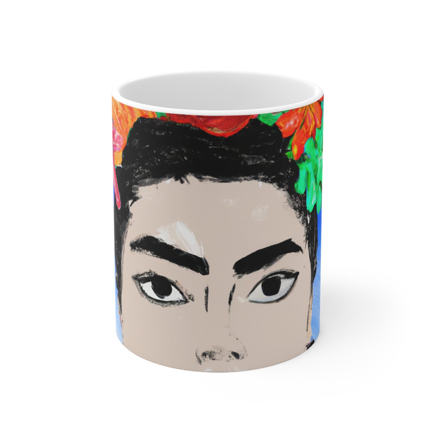 "Frida ardiente: pintando un ícono mexicano con cultura colorida" - Taza de cerámica The Alien 11 oz