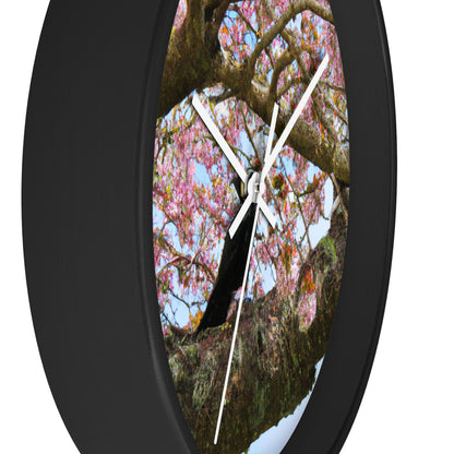 "A Blossoming Reflection" - The Alien Wall Clock