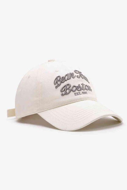 Gorra de béisbol ajustable con gráfico bordado