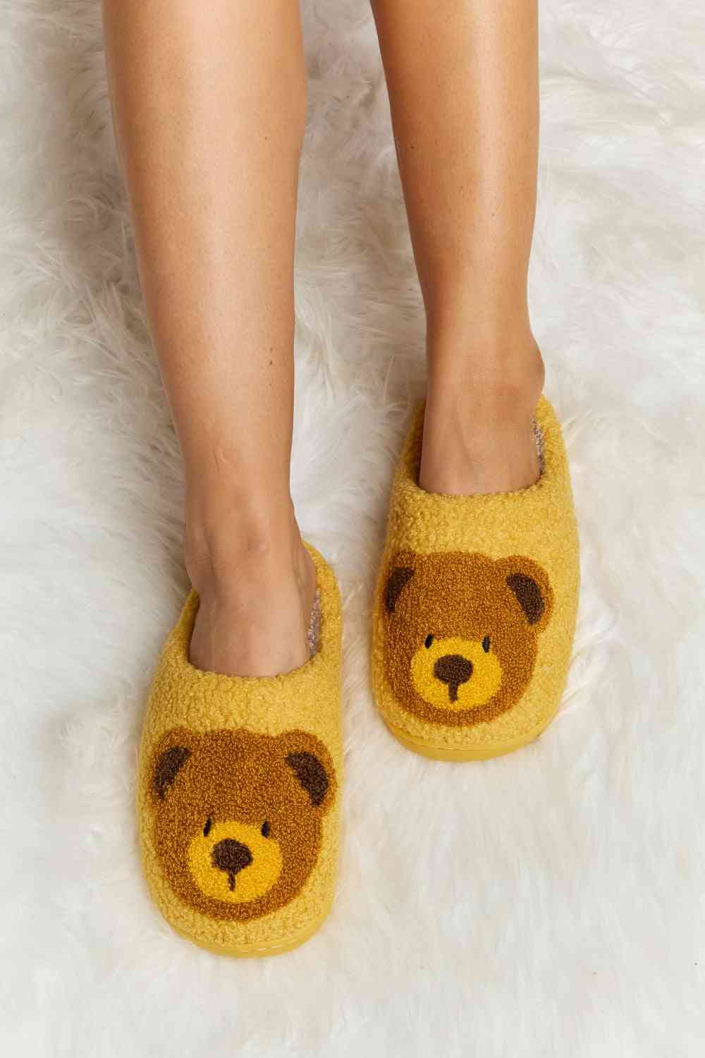 Plüsch-Slipper mit Melody-Teddybär-Print