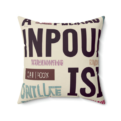 "A Trip Down Memory Lane: 16 meiner Lieblingswörter" - Das Alien Square Pillow