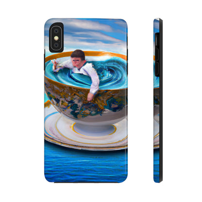 "Adrift in a China Cup: The Story of a Lost Child's Oceanic Adventure" - The Alien Tough Phone Cases