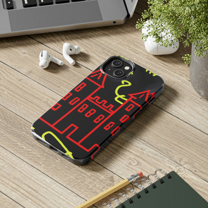 "Una sombra embrujada: Los oscuros secretos del viejo castillo en una noche sombría" - The Alien Tough Phone Cases