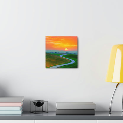 Vibrant Sunrise Painter - Canvas