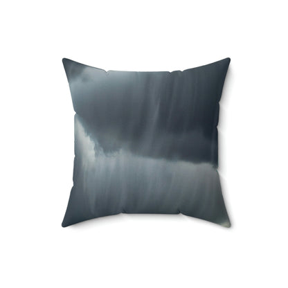 "Aight Against the Storm: The Story of a Lonely Flower" - The Alien Square Pillow