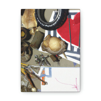 "A Celebration of Local Beauty: A Found Object Collage" - Canvas