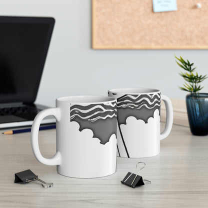 The Mystic Mist of the Mountain - The Alien Ceramic Mug 11 oz