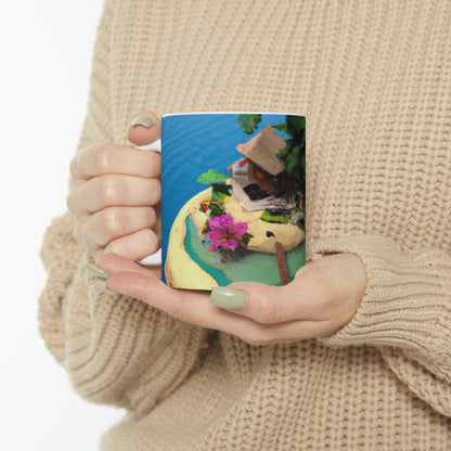 "Island Paradise in the Sky" - The Alien Ceramic Mug 11 oz