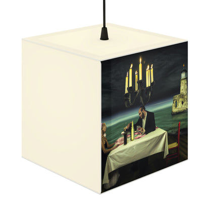 "A Beacon of Romance: An Intimate Candlelit Dinner in a Forgotten Lighthouse" - The Alien Light Cube Lamp