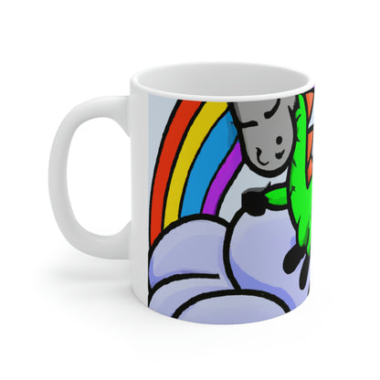 "A Dreamy Dragon's Nap" - The Alien Ceramic Mug 11 oz