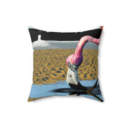 "Hoffnung am Horizont" - Das Alien Square Pillow