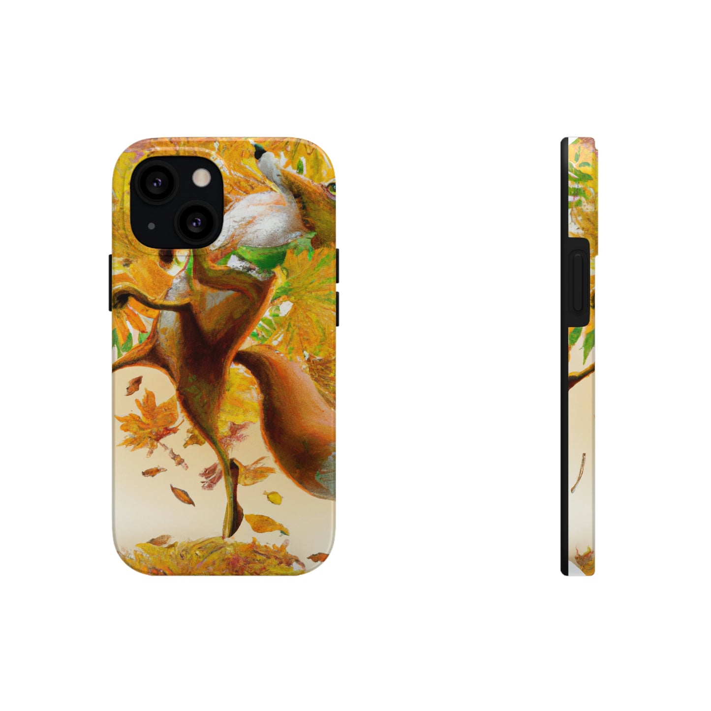 "Autumnal Adventure: A Fox's Mischief" - The Alien Tough Phone Cases