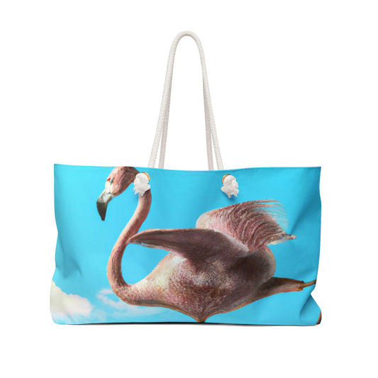 "Flamingo-Schlittschuhe!" - Die Alien Weekender-Tasche