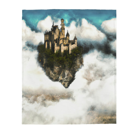 Mystic Castle in the Sky - The Alien Velveteen Plush Blanket