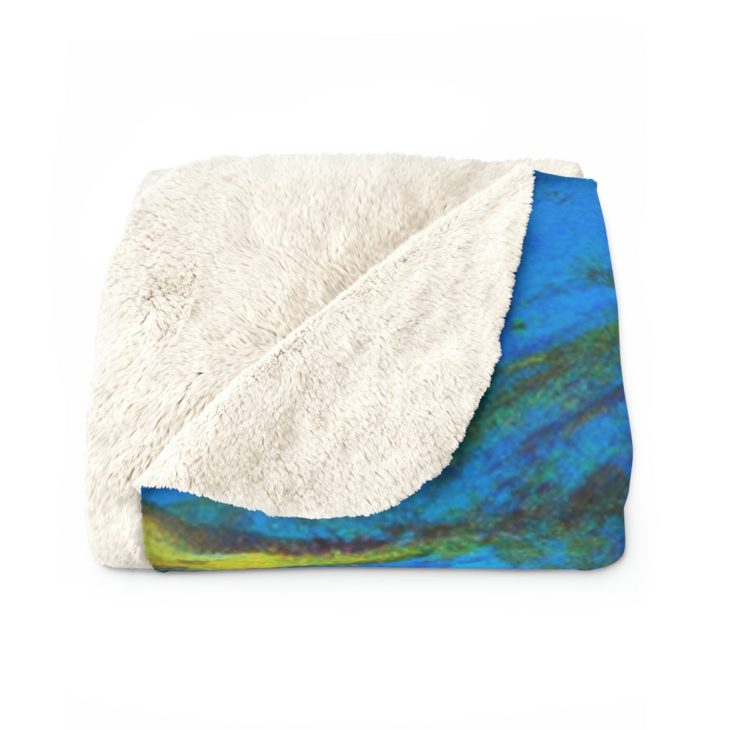 "Majestic Morning Reflections" - The Alien Sherpa Fleece Blanket