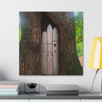 "The Mysterious Tree Door" - The Alien Canva