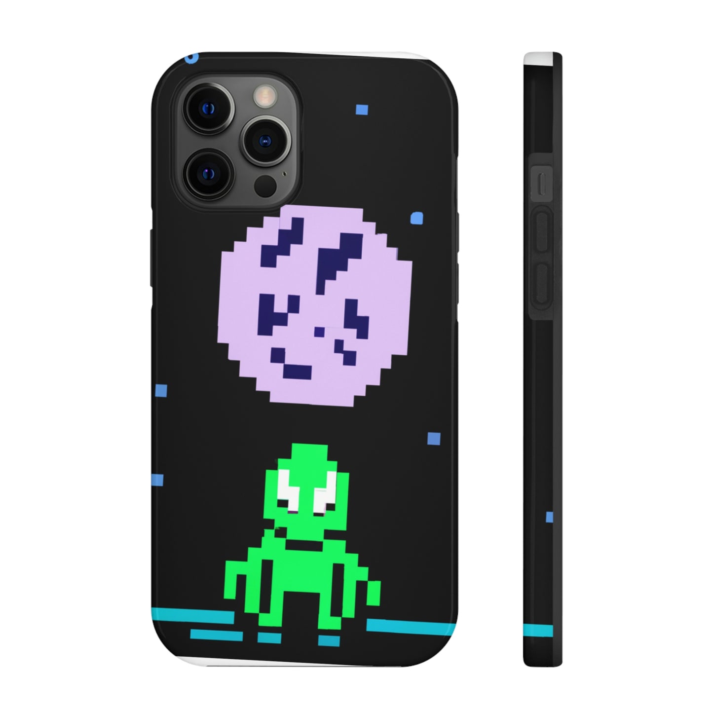 "Testigo solitario del cielo nocturno" - The Alien Tough Phone Cases Pixel Art