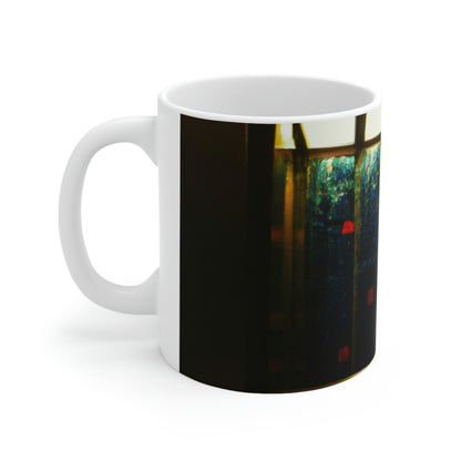 The Unexpected Elevator - The Alien Ceramic Mug 11 oz