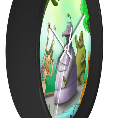 "Intergalactic Zoo Adventures" - The Alien Wall Clock