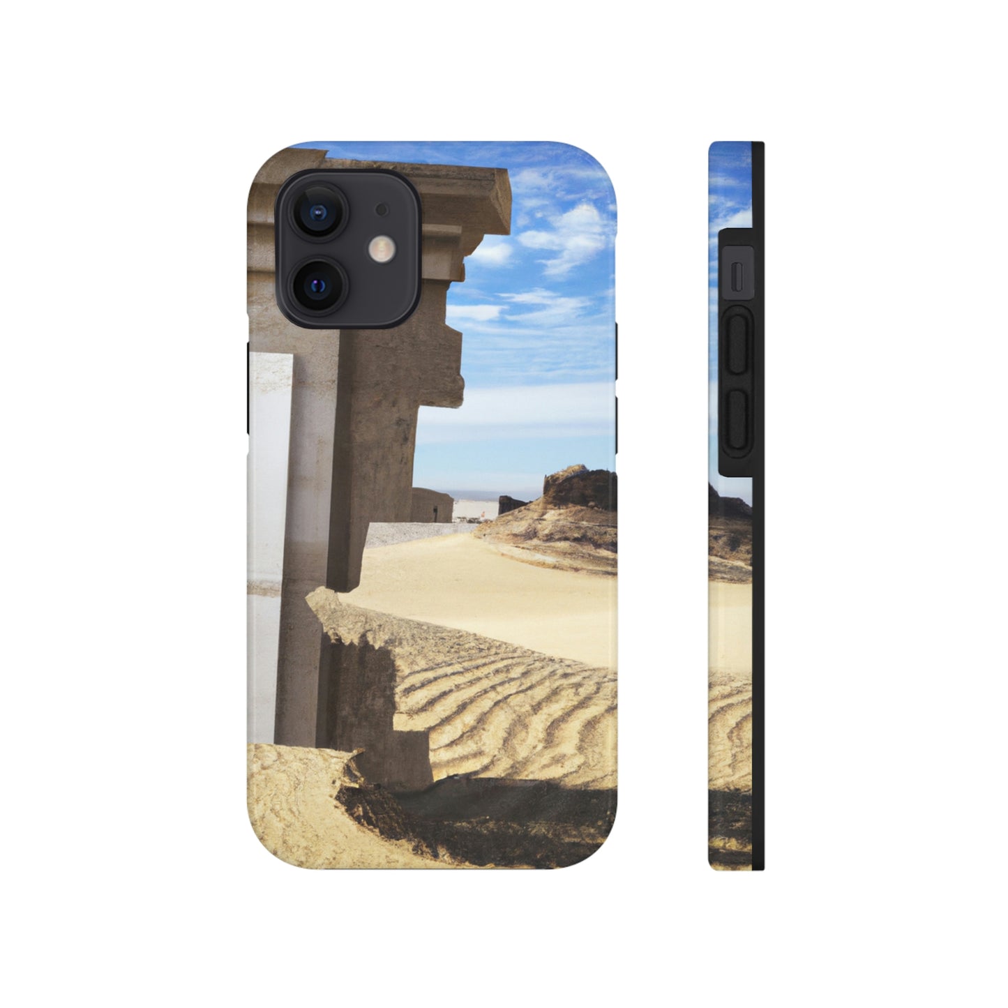 "Lost in the Sands: Discovering the Ancient Temple" - The Alien Tough Phone Cases