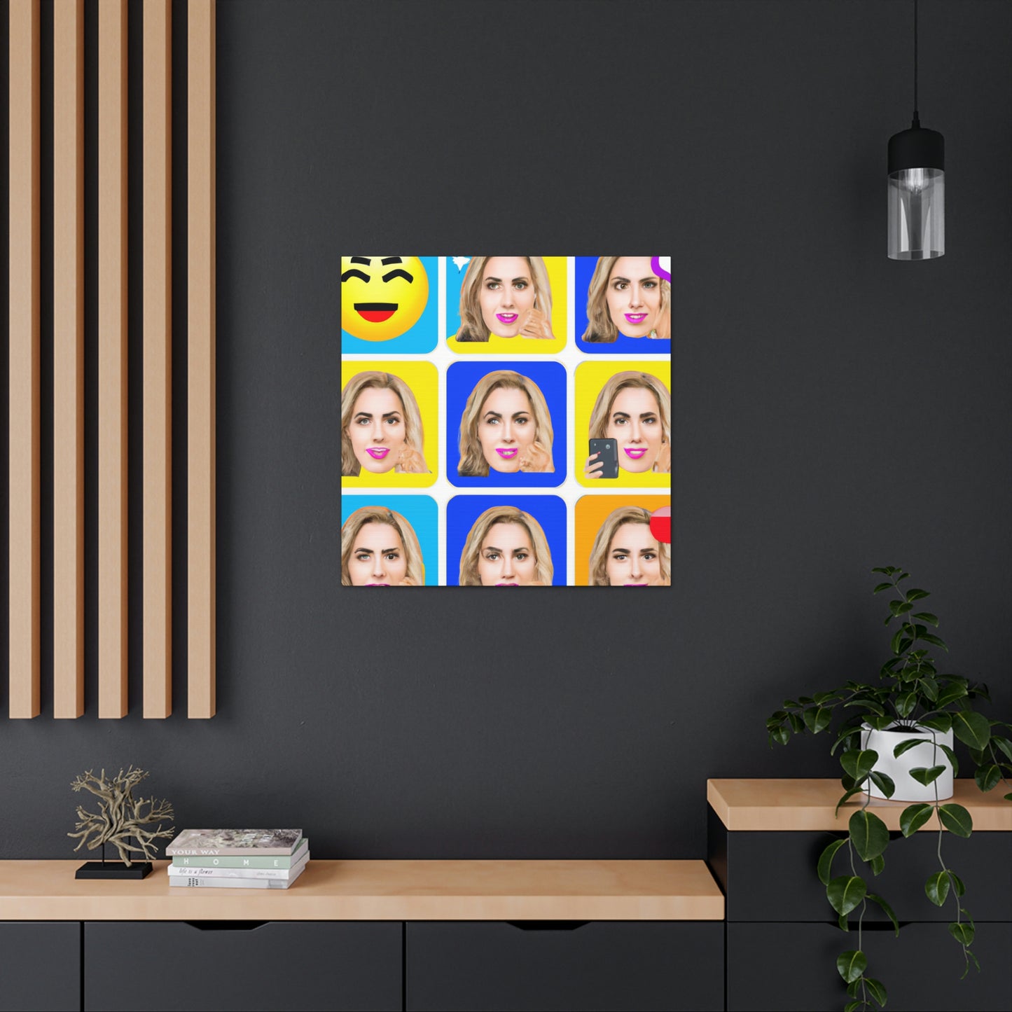 "Emoji-zing a Celebrity: A Pop Art Portrait" - The Alien Canva