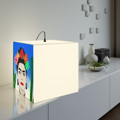 "Fiery Frida: Painting a Mexican Icon with Colorful Culture" - The Alien Light Cube Lamp