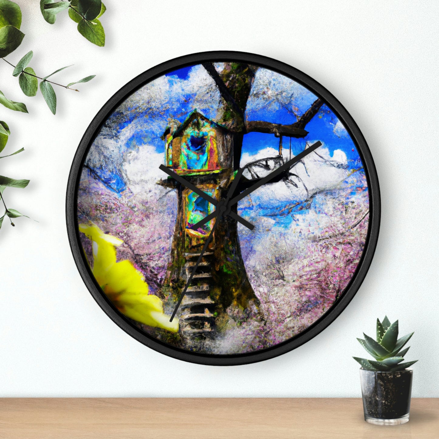 "Forgotten Secrets of the Springtime Forest" - The Alien Wall Clock