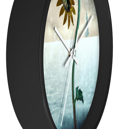 "Fighting the Frost: A Flower's Story" - The Alien Wall Clock