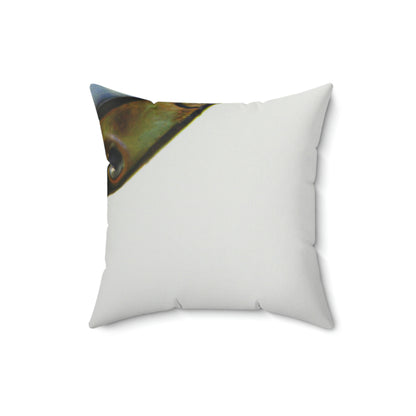 "Eye for an Eye: A Mechanical Vengeance" - The Alien Square Pillow