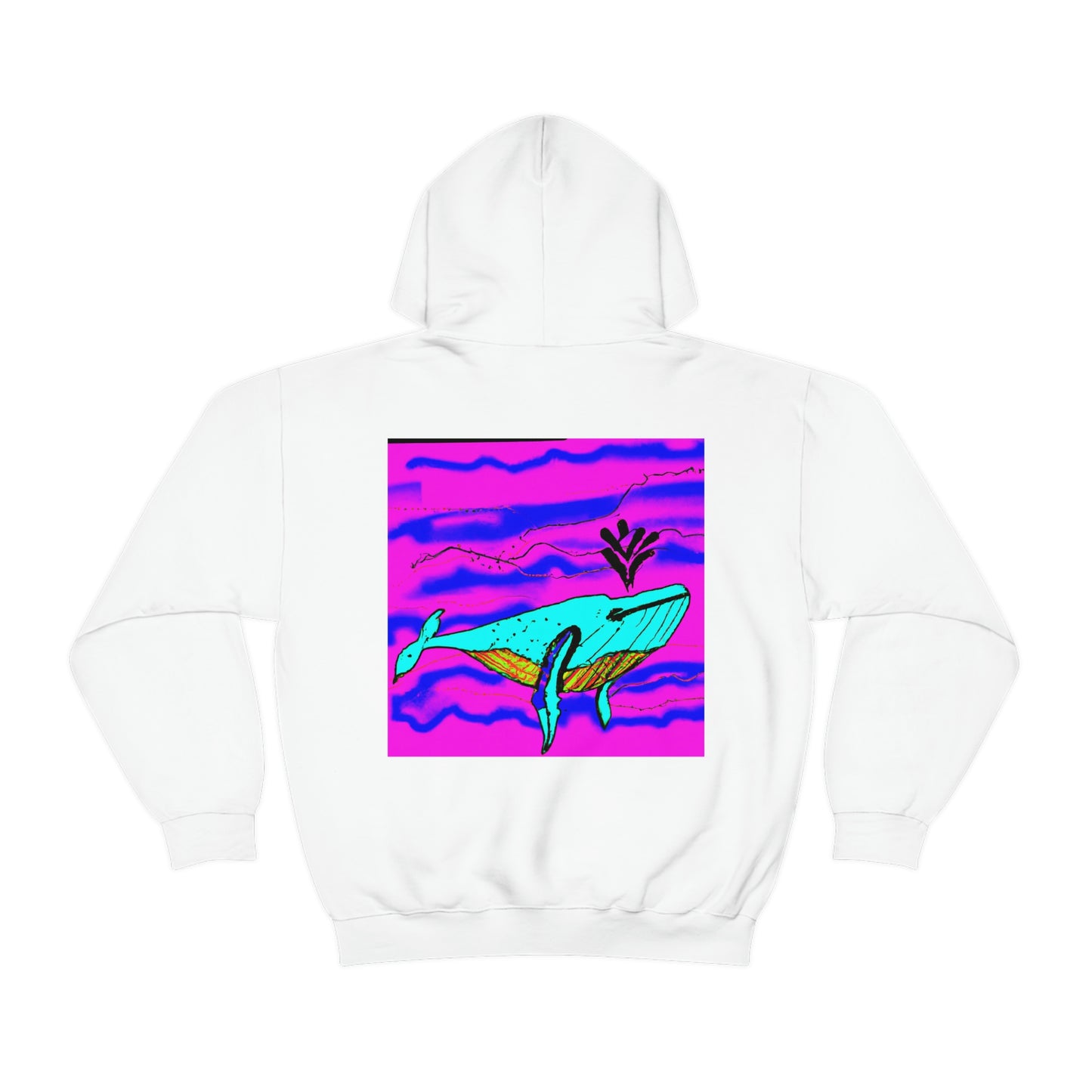 „Glow of the Neon Sea“ – The Alien Unisex Hoodie