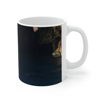 The Diving Depths of the Oceanic Cave - The Alien Taza de cerámica 11 oz