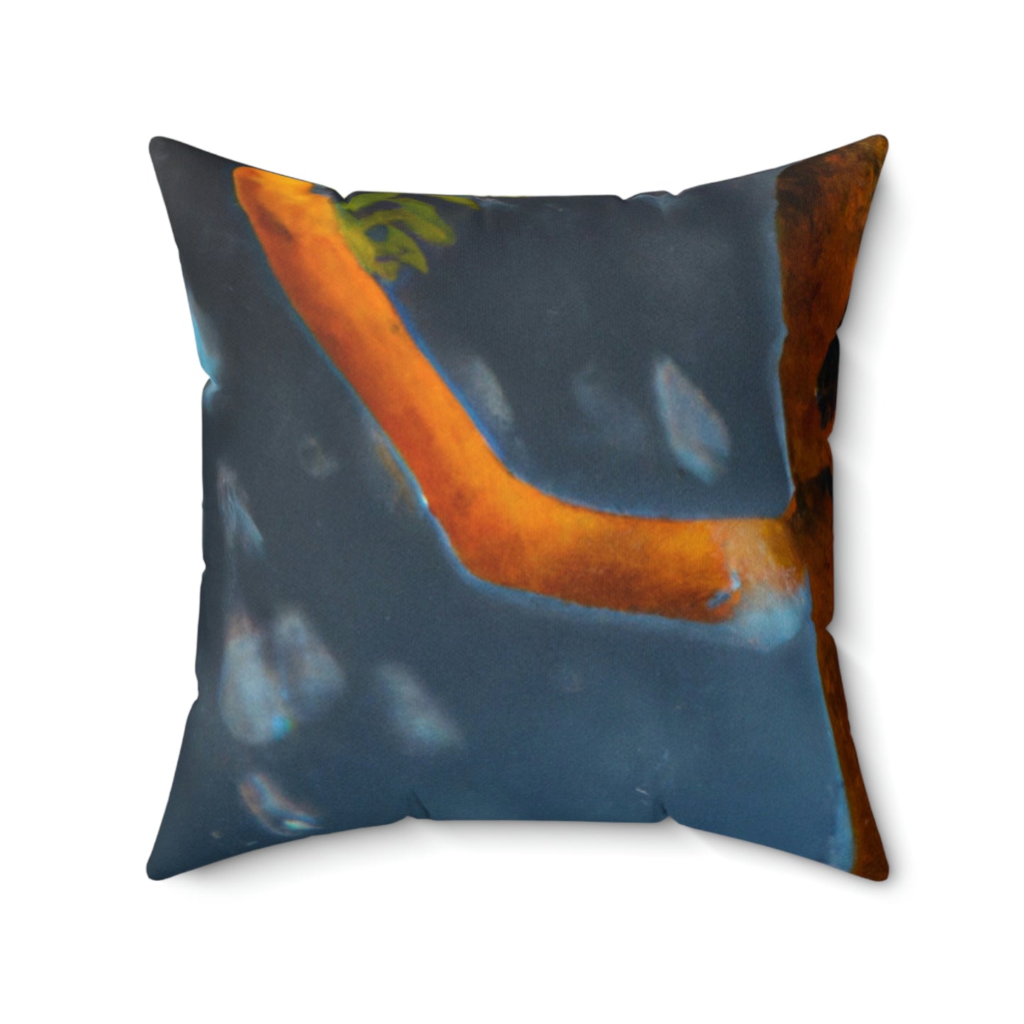 "Jubilant Jig in the Rain" - Das Alien Square Pillow