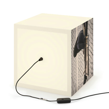 "Lonely Street Art: A Quest for Connection" - The Alien Light Cube Lamp