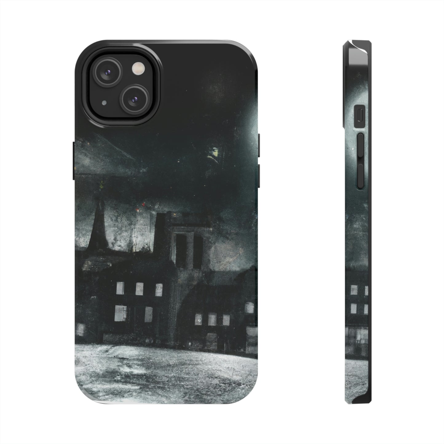 "Nocturno luminoso: una ciudad iluminada por la luz de la luna" - The Alien Tough Phone Cases