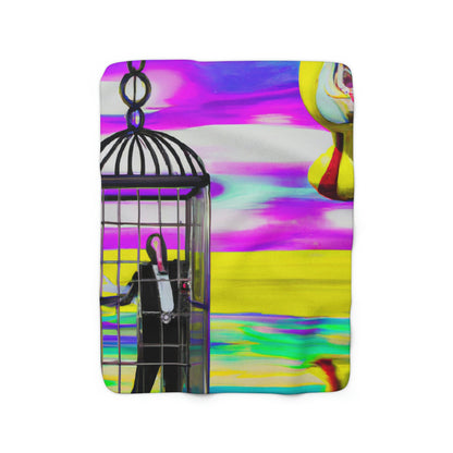 "A Prison of Brilliant Colors" - The Alien Sherpa Fleece Blanket