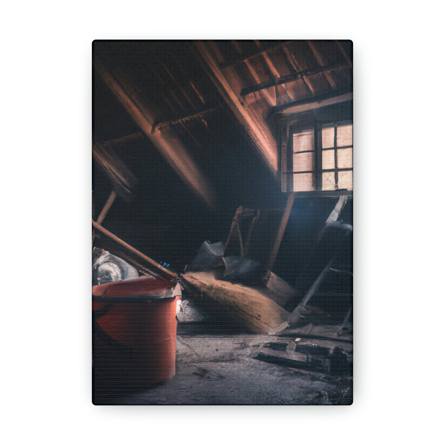 "Dusty Hopes in an Abandoned Attic" - The Alien Canva